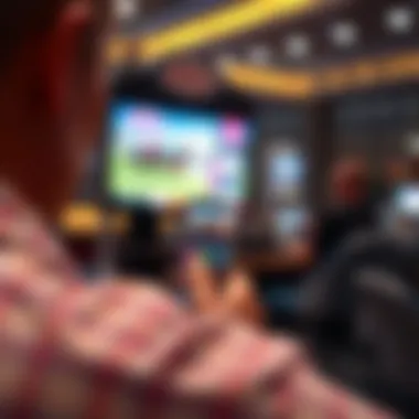 User engaging with horse racing betting app