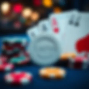 A close-up of casino chips and playing cards symbolizing the gaming industry