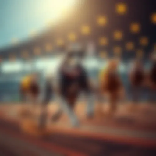 A greyhound in mid-race, showcasing its speed and agility