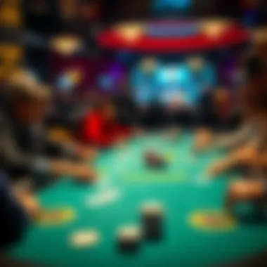 Strategic gameplay at a live poker table