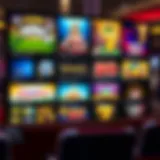 Virtual casino interface showcasing a variety of games