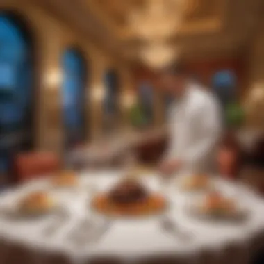 Gourmet dining experience at a Bellagio restaurant