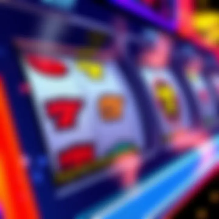Detailed view of a unique feature on a Konami slot game interface