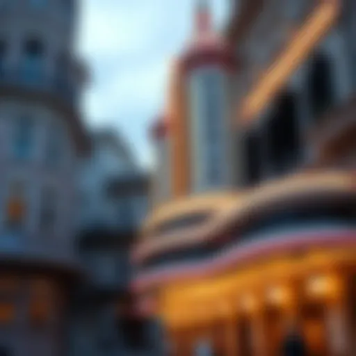 Architectural Marvel of New Orleans Casino Theaters Intricately designed facade of a historical New Orleans casino theater