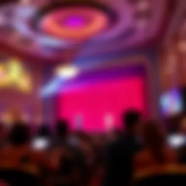 A live theatrical performance in progress at a casino theater