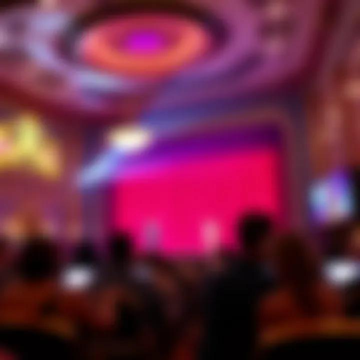 A live theatrical performance in progress at a casino theater