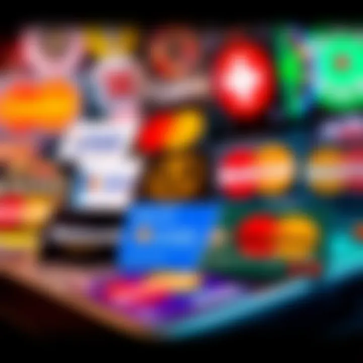 Diverse Online Casinos Accepting Prepaid MasterCard A variety of online casino logos showcasing payment options