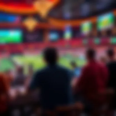 Engaged patrons enjoying a live sports event at the venue