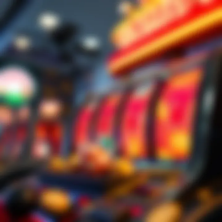 Illustration showcasing the mechanics of free slots