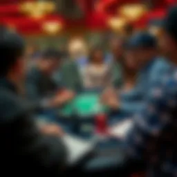 A group of friends enjoying poker through an app on their devices