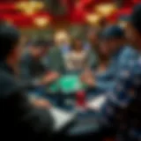 Friends Playing Poker Together A group of friends enjoying poker through an app on their devices