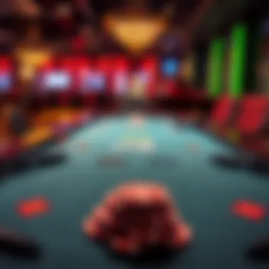 Virtual Poker Table Experience A virtual poker table featuring vibrant graphics and engaging gameplay