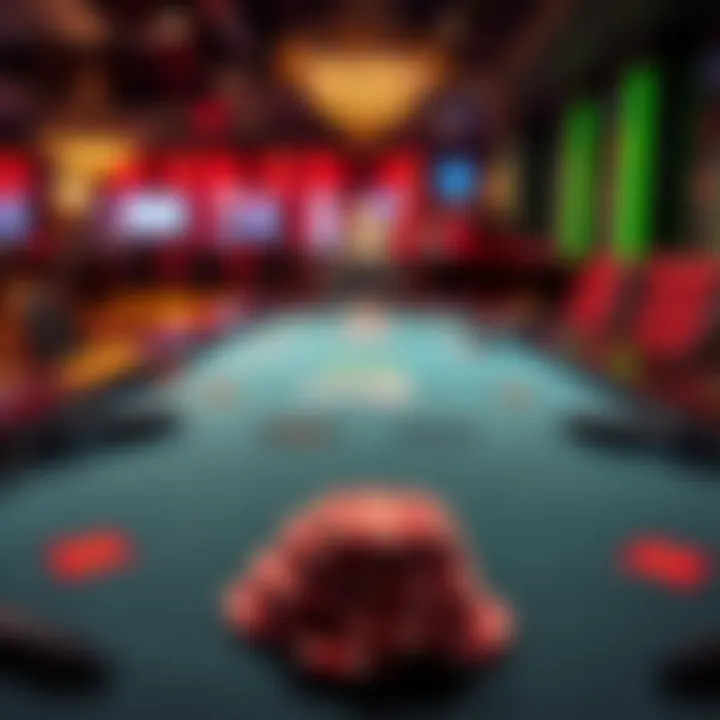 Virtual Poker Table Experience A virtual poker table featuring vibrant graphics and engaging gameplay