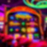 A vibrant display of a Quick Hits free slots interface showcasing colorful symbols and exciting gameplay features.