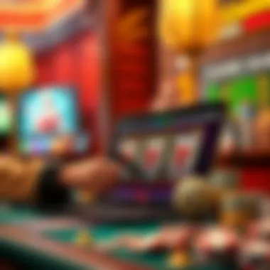 Symbolic representation of online gambling