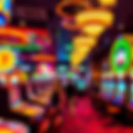 A vibrant casino floor bustling with activity