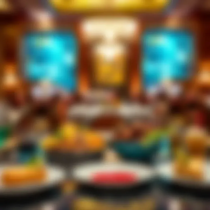 Exquisite dining setup showcasing gourmet cuisine