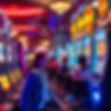 An engaging atmosphere inside Hard Rock Tampa, with players enjoying the slot machines.