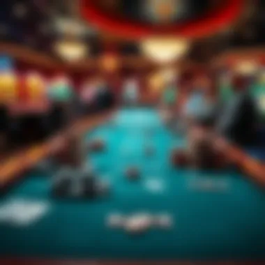 Strategic gaming table with tips and insights laid out