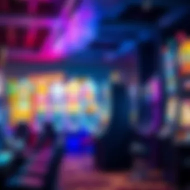 A variety of casino gaming machines lined up