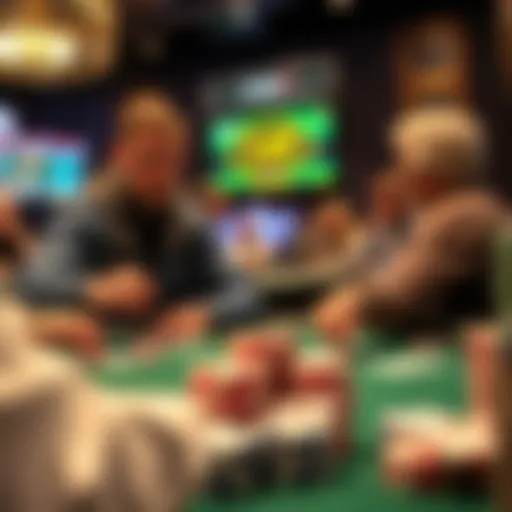 A high-stakes Texas Hold'em game in progress