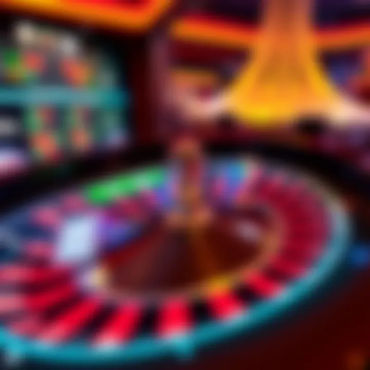 A digital roulette game interface highlighting technology in gameplay