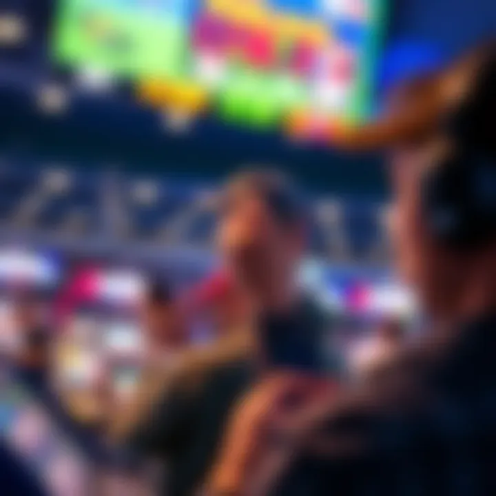 A person engaged in mobile sports betting