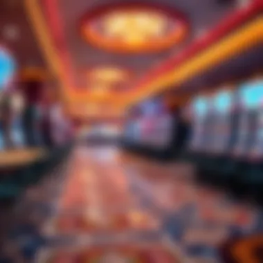 Interior gaming floor of a Muskegon casino