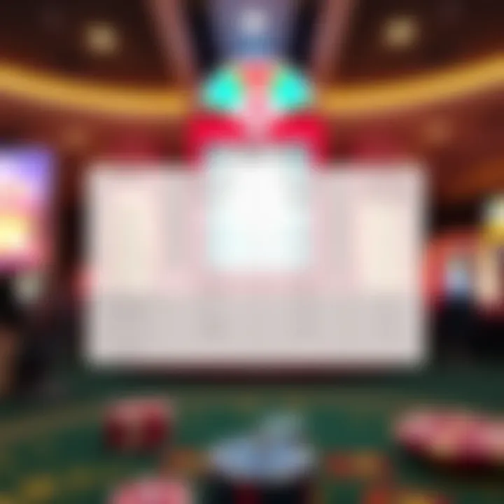 A visual comparison chart of different platforms offering free spin sign-up bonuses