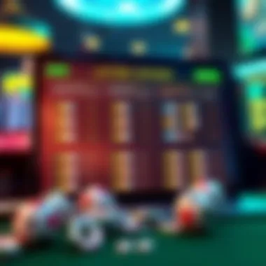 A digital interface showcasing various online lottery options