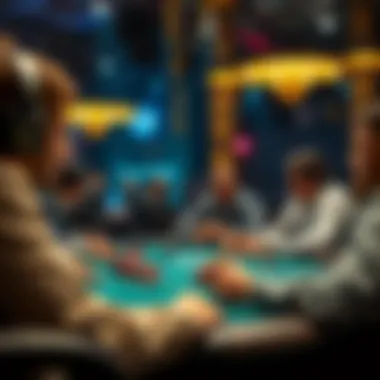 Captivating Online Poker Tournament A captivating online poker tournament in progress