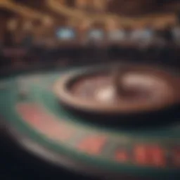 A virtual roulette table showcasing the low-stakes betting environment.