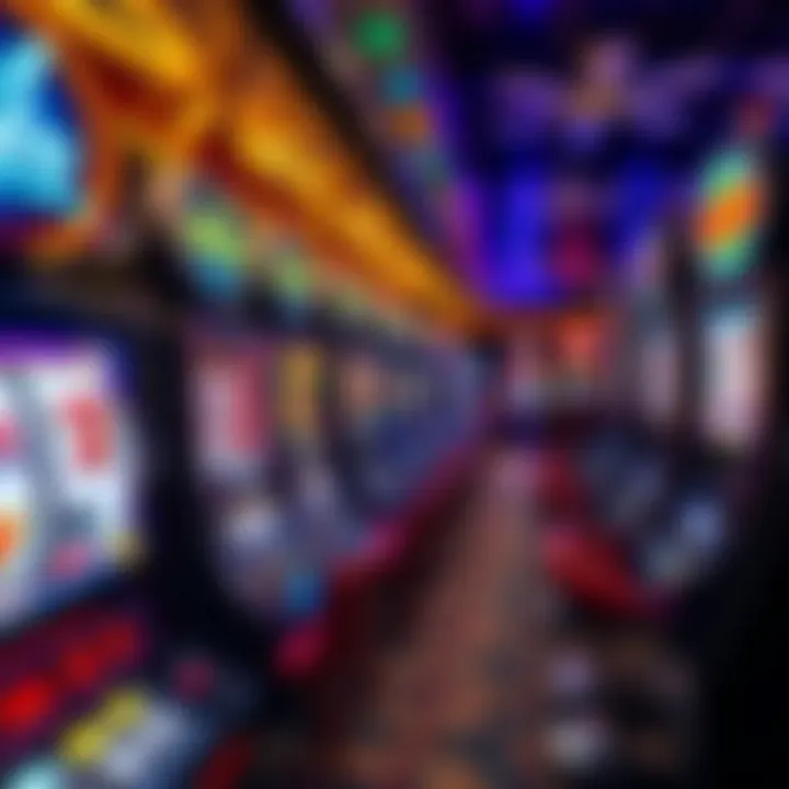 A diverse range of slot machines available onboard