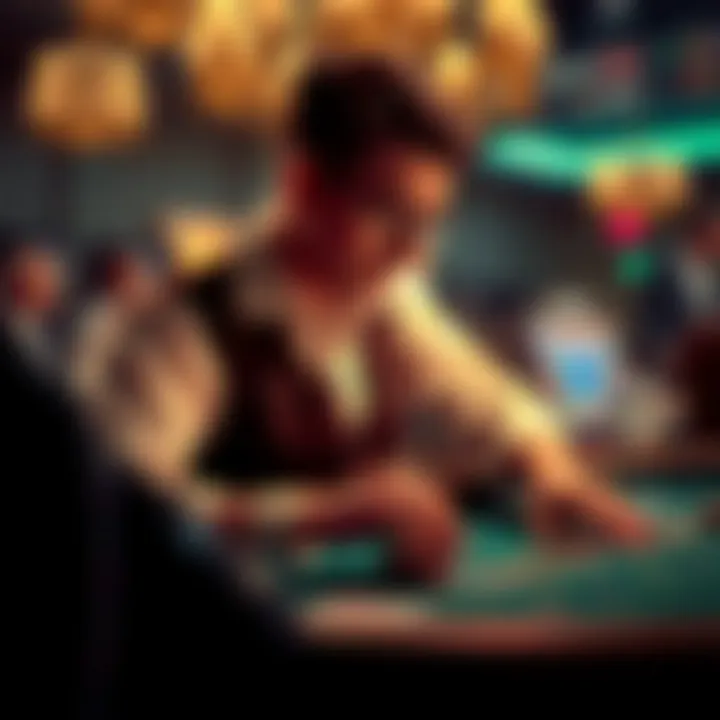 Artistic illustration showcasing the psychology of gambling