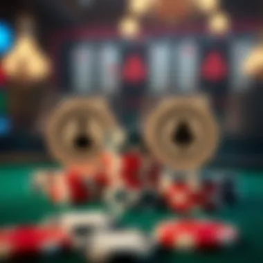 Visual representation of poker caps in different game formats