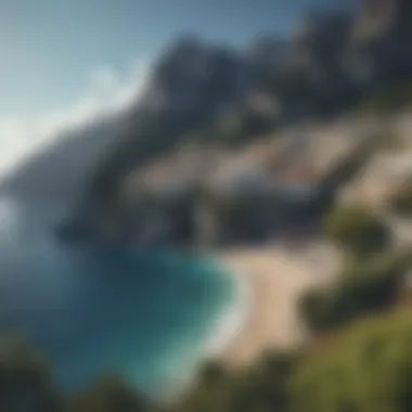 Breathtaking Coastal Landscape of Capri Stunning coastal view of the Isle of Capri