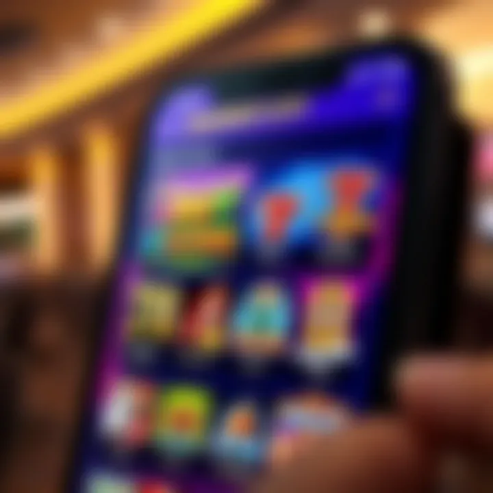 Highlighting popular games available on the Jackpot City Casino app.