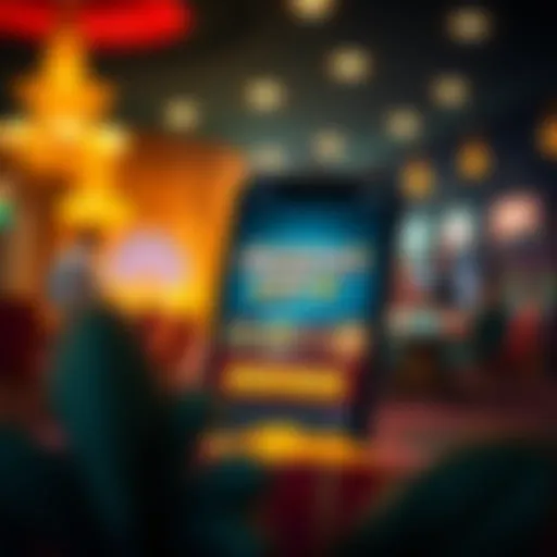 User Interface of Jackpot City Casino App Showcasing the vibrant interface of the Jackpot City Casino app.