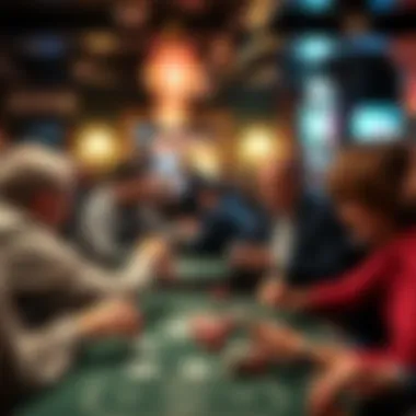 A group enjoying a casual game of cards at a pub