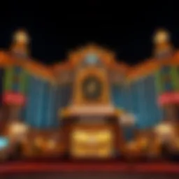 Grand entrance of the largest American casino showcasing its architectural grandeur