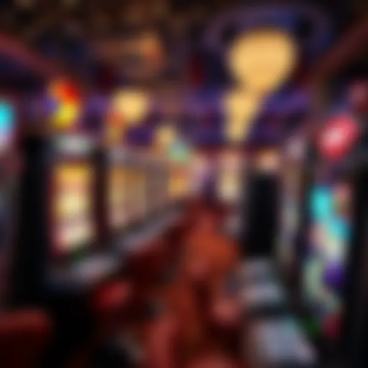 Casino environment featuring advanced slot machine technology