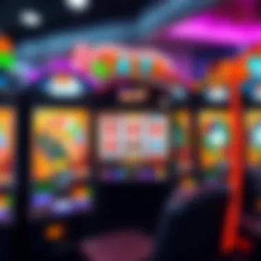 Interactive gameplay interface of a modern slot machine
