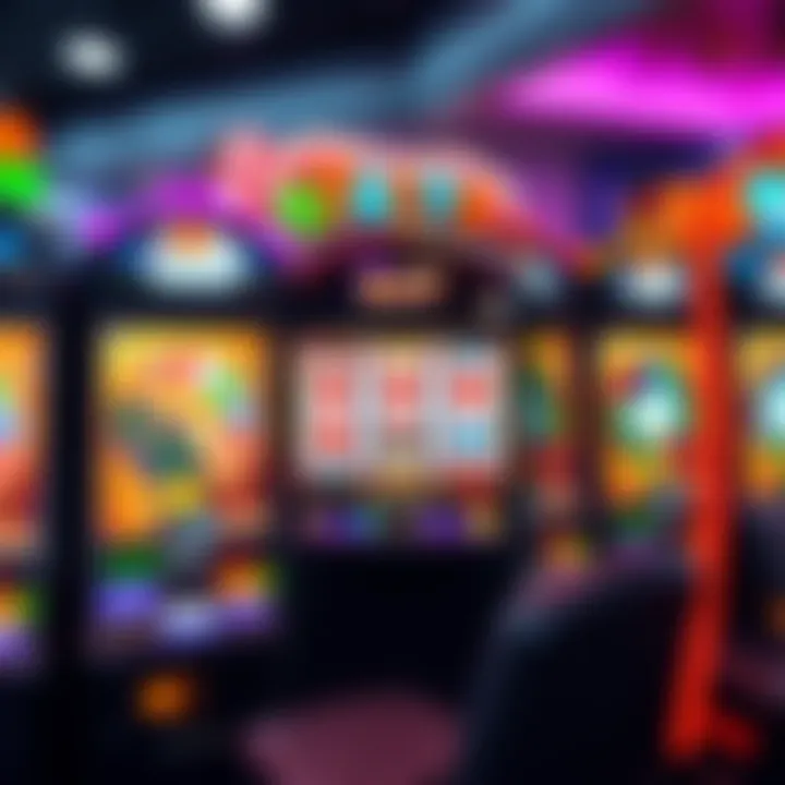 Interactive gameplay interface of a modern slot machine