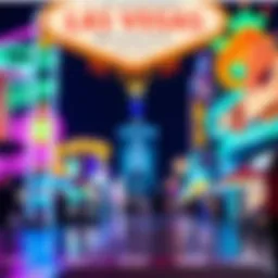 Vibrant nightlife on the Las Vegas Strip