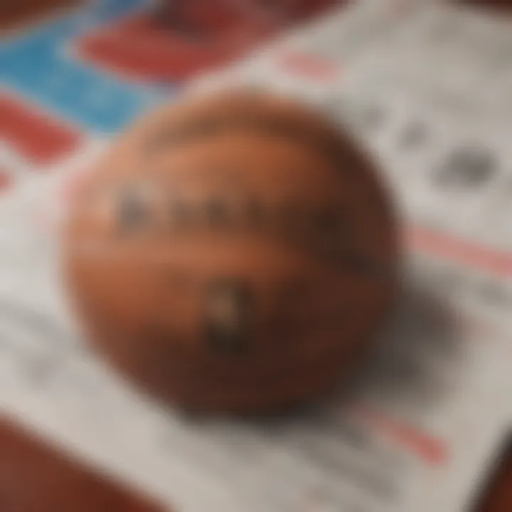 A close-up of a sports betting ticket