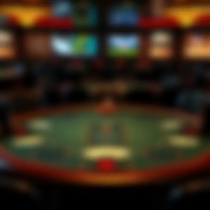 Understanding the Layout of Online Poker Tables An intricate layout of an online poker table highlighting various player positions