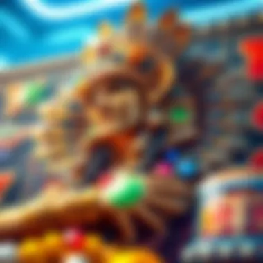 A vibrant depiction of a Mayan god within a slot game