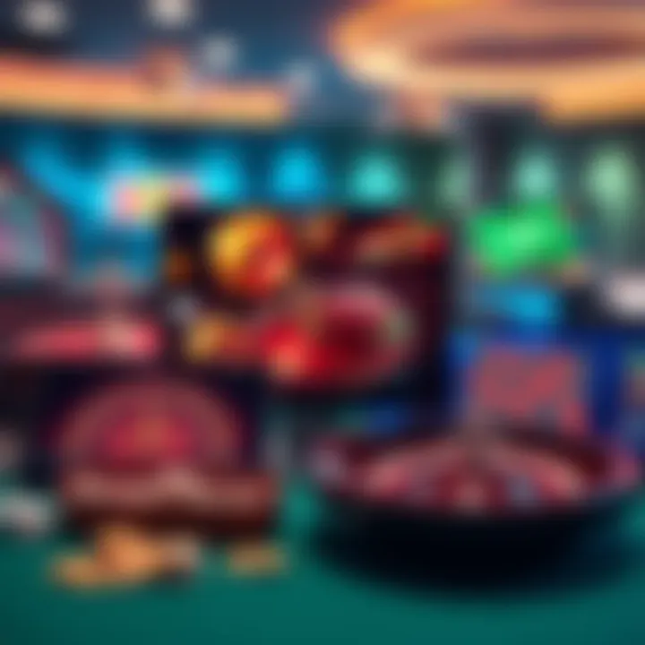 Diverse No-Money Gaming Platforms A collection of various no-money gaming platforms shown on digital devices