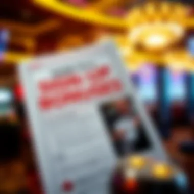 A guidebook or pamphlet detailing sign-up bonuses and promotions for Las Vegas slots