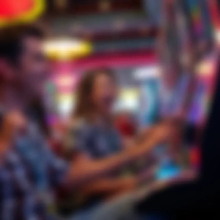 Enthusiastic players enjoying free slots